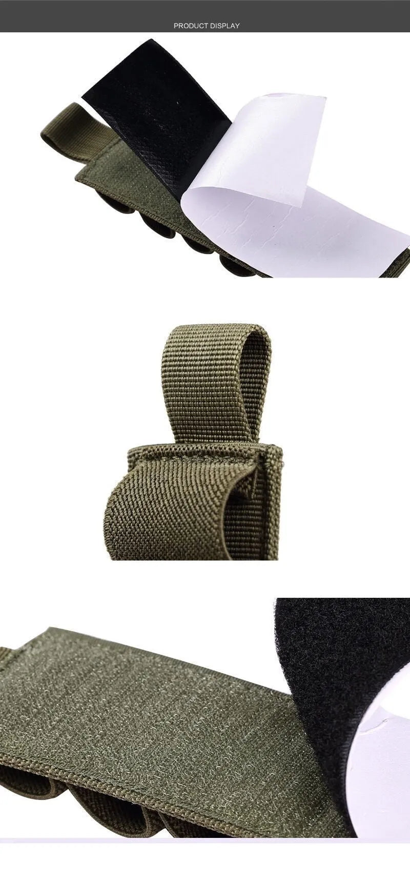 Tactical 6-hole storage organiser made from 1000D nylon fabric showing six compartments