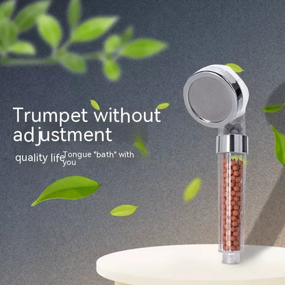Three-speed Anion Supercharged Filtering Shower Head Nozzle with adjustable water flow settings