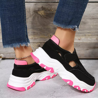 Women's Mesh Sport Shoes with Velcro fastening in various colours