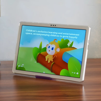 Clear transparent white ultra-thin silicone tablet protective case on a tablet