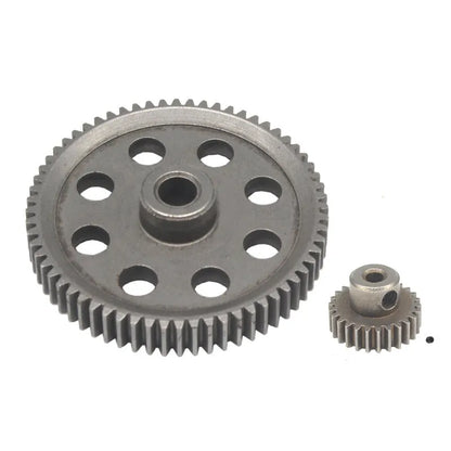 Metal tram motor gear set for HSP Unlimited 110 with 64T gear and pinion options