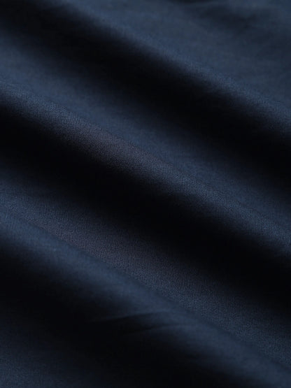 Navy blue long-sleeved casual shirt with contrasting colours for teenage men, sizes S to XXXL