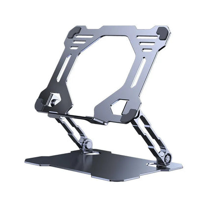 Carbon steel folding rotating notebook bracket, 260 x 220 x 46mm, for tablet and laptop desks