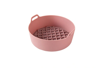 Reusable silicone air fryer pot liners in various colours and sizes