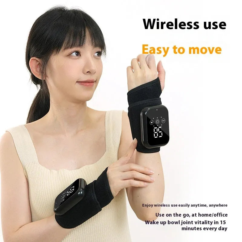 Electric heating ankle sleeve in black or grey colour with USB connection