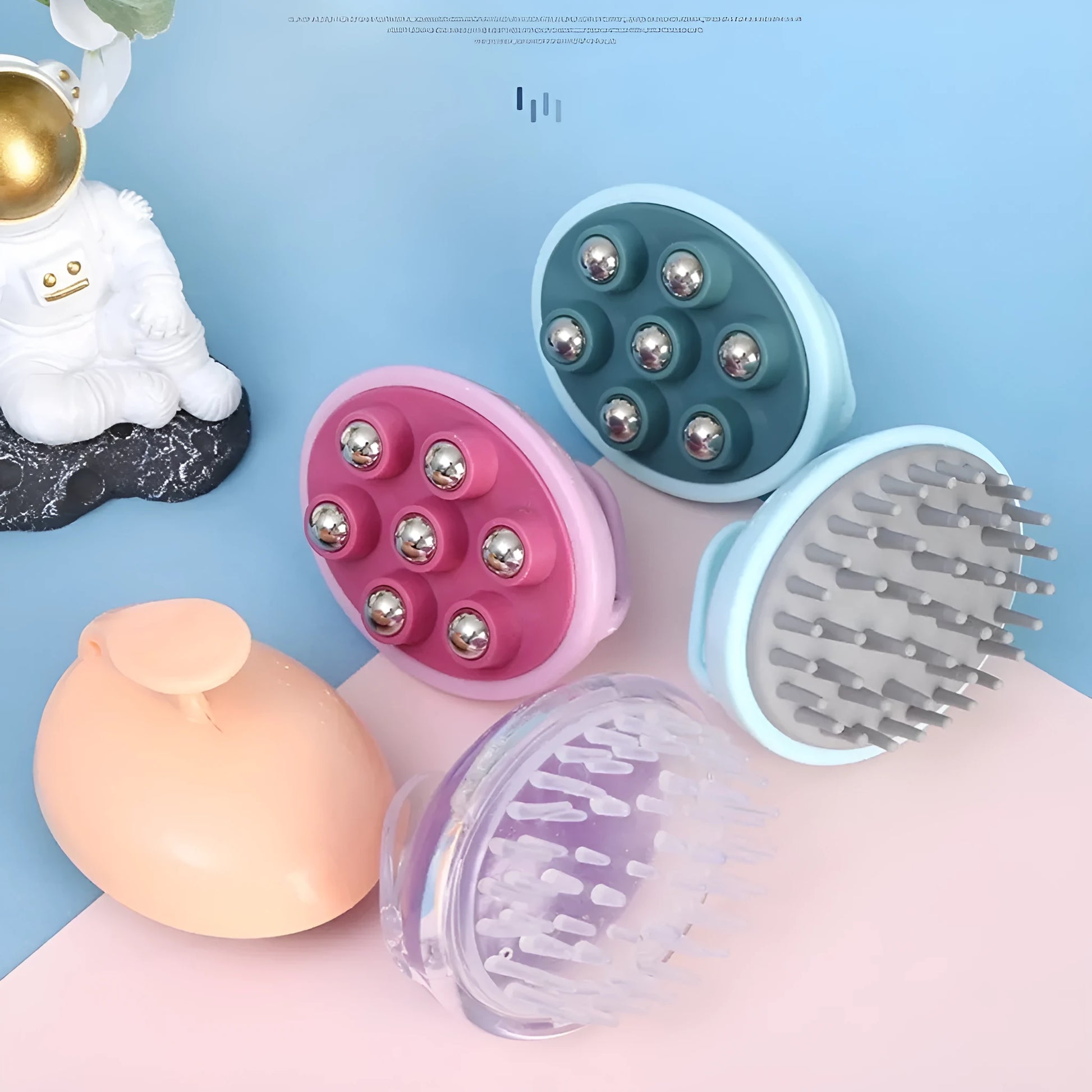 Tummy Head seven-bead abdominal massager with magnetic function and leg ball in ABS plastic