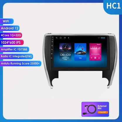 10-inch car navigator and MP5 all-in-one unit for Toyota Camry 2015 dashboard.