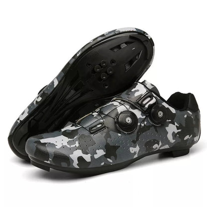 Road bike shoes with built-in lock for secure cycling