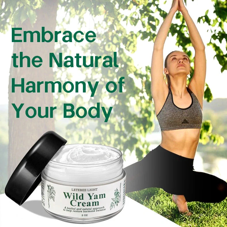 2 oz wild yam face cream container with screw-top lid, 6 cm diameter