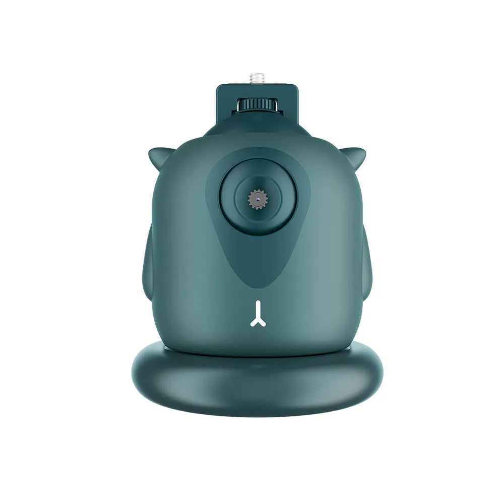 Dark green intelligent follow-up gimbal with 360 rotation and AI face recognition for camera tracking