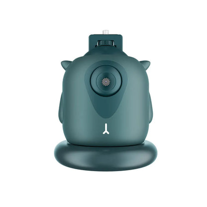 Dark green intelligent follow-up gimbal with 360 rotation and AI face recognition for camera tracking