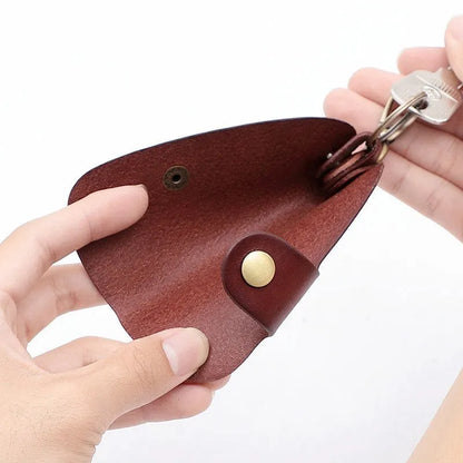 Genuine leather handmade key storage bag for car keys in four colour options
