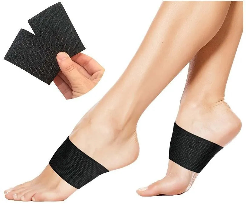Men's and women's flat foot support elastic bandage with heart pad and arch support