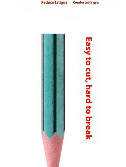 Green Rod hexagonal wooden pencils with HB and 2B graphite grades in set of 10