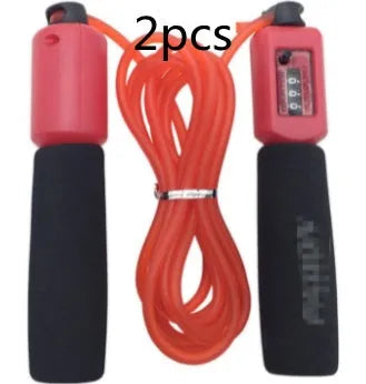 Adjustable 3 metre fitness skipping rope with foam handles in multiple colour options