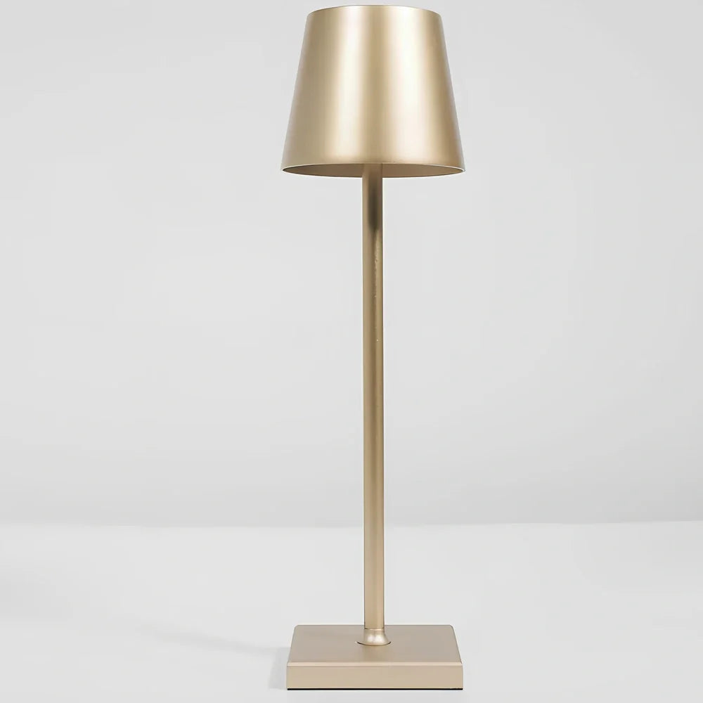 Black touch dimming wireless table lamp 38cm tall with 220 lumens output for outdoor use