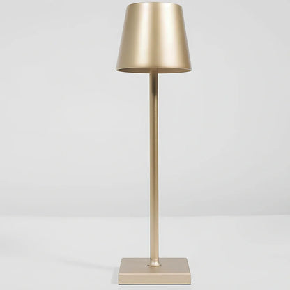 Black touch dimming wireless table lamp 38cm tall with 220 lumens output for outdoor use