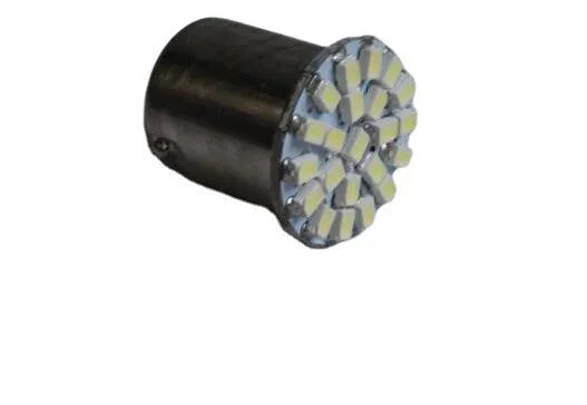 22-LED automotive replacement lamp for 1156 and 1157 brake light and turn signal sockets.