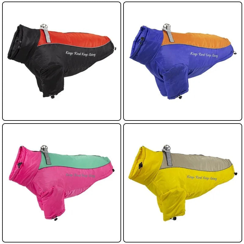 Polar fleece liner dog jacket with separate inner liner in multiple colour options for cats and dogs
