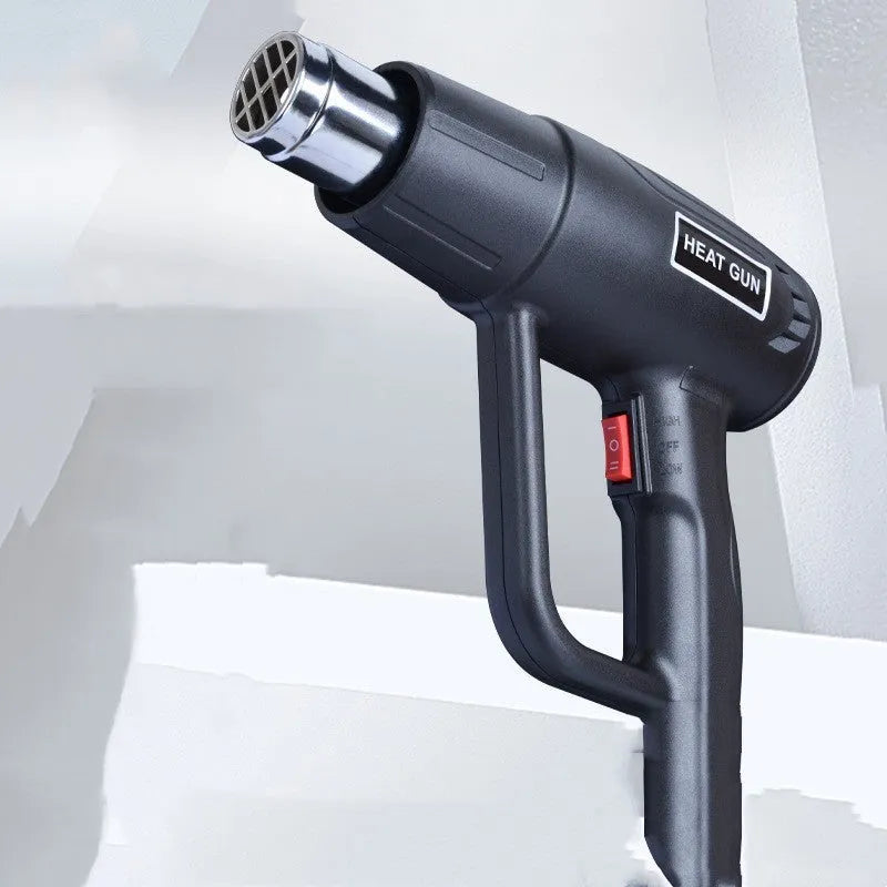 2000W industrial hot air tool with grid air outlet design for uniform heat distribution in baking film and heat shrink tube applications