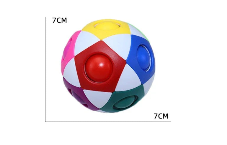 Colorful Decompression Soccer Ball - Vibrant Sensory Fidget Toy for Stress Relief and Cognitive Development