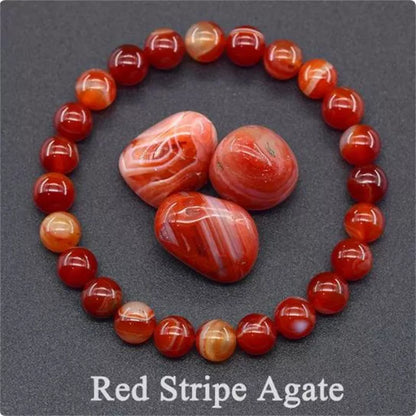 Natural stone tiger eye beaded bracelet for stress relief and yoga