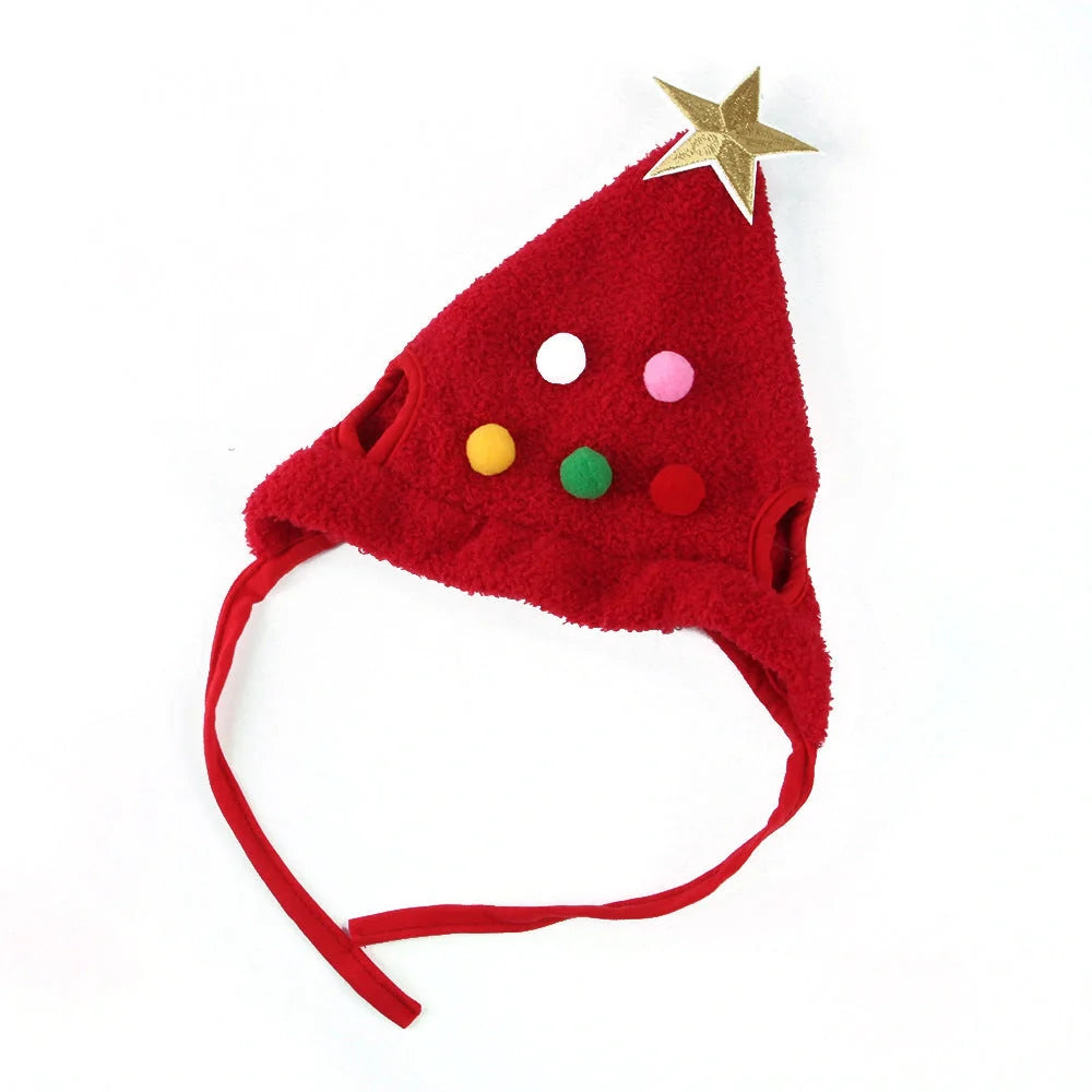 Christmas pet costume in velvet with antlers and bib options for winter warmth