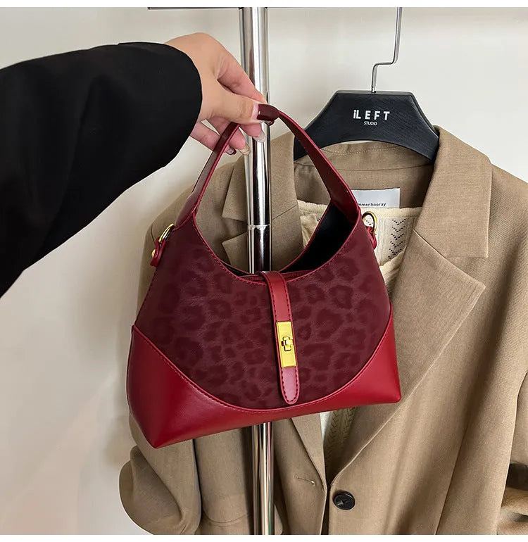 Nylon shoulder messenger bag with single strap, sandwich pocket, and zipper changing bag in red, brown, coffee, or black