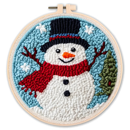 20 cm embroidery DIY material kit for cross stitch and poke embroidery projects in five colour options