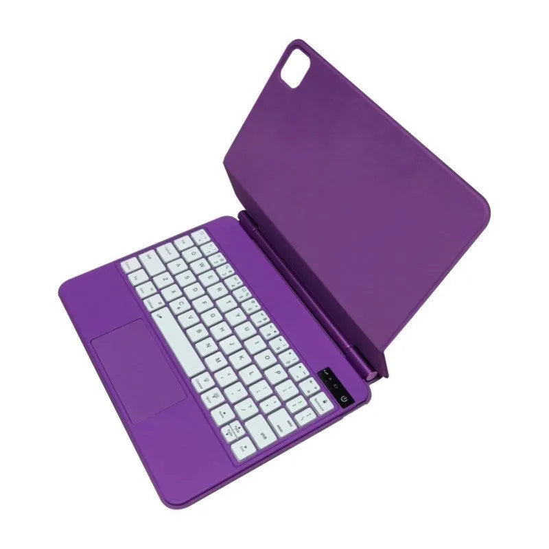 iPad Bluetooth keyboard with magnetic protective cover in five colour options for iPad Pro and iPad Air tablets