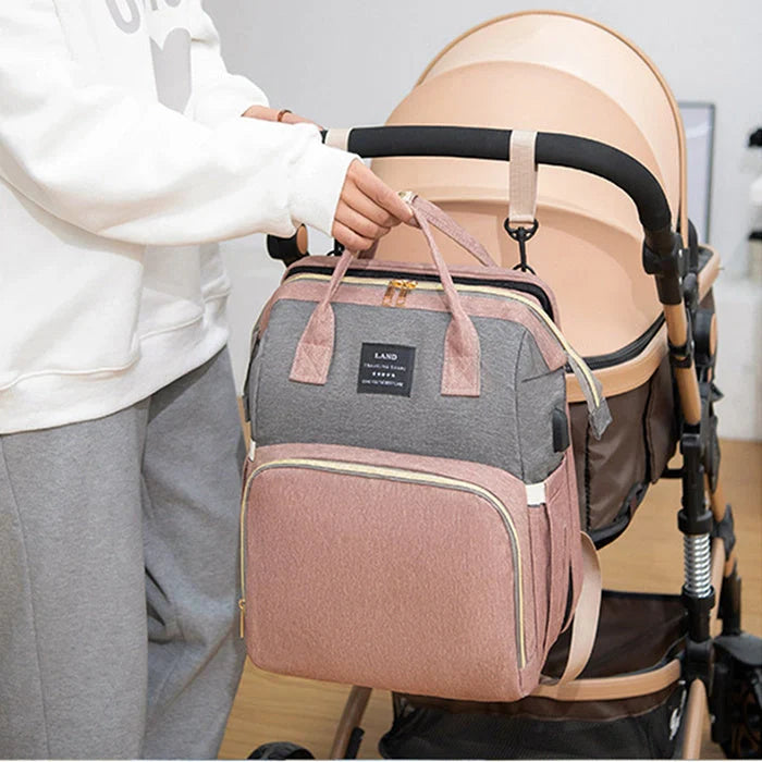 New Mummy Baby Crib Backpack in various colours with insulated compartment for milk storage