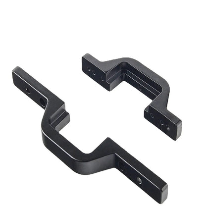Black steel trailer hook lamp mounting bracket for off-road vehicle towing accessories