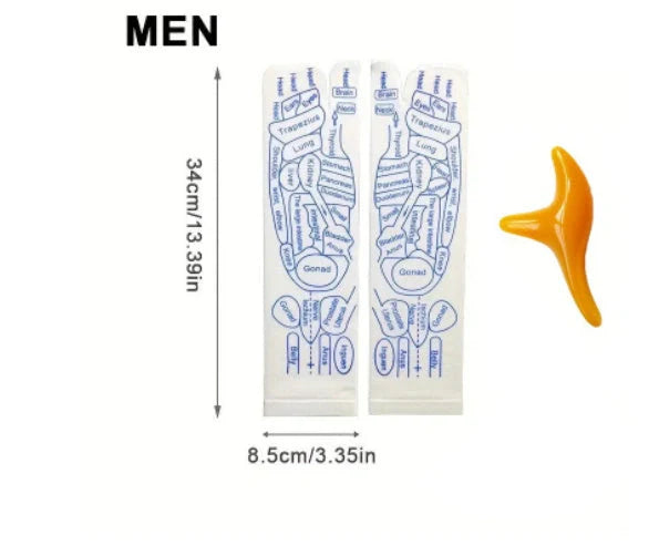Acupressure reflexology socks for foot massage and pain relief