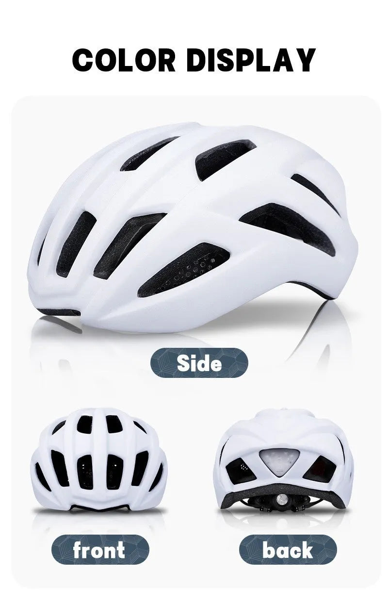 Orange cycling helmet with ventilation holes for mountain and road biking