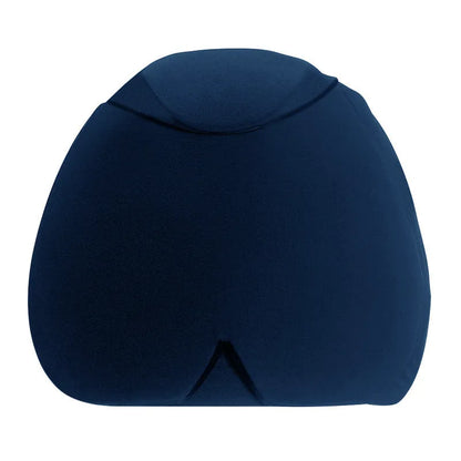 Simple solid colour cold compress cap in black, dark blue, or pink with fully enclosed design for head cooling