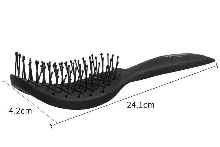 Vent Comb Hairbrush in black, white, pink, or blue with anti-static hollow design