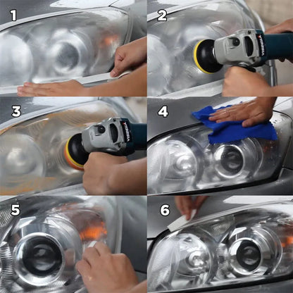 Carbon steel headlight light repair tool for vehicle and machine repair.