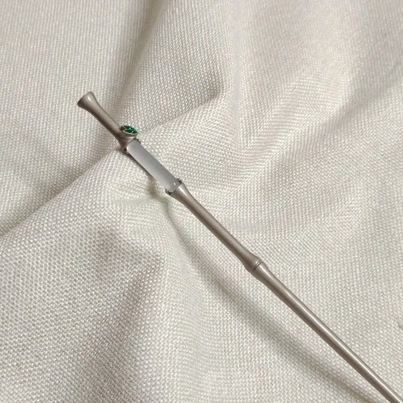 Ancient Chinese style bamboo leaf hairpin with electroplated alloy construction spring season accessory national style hair ornament traditional hair decoration women's hair pin