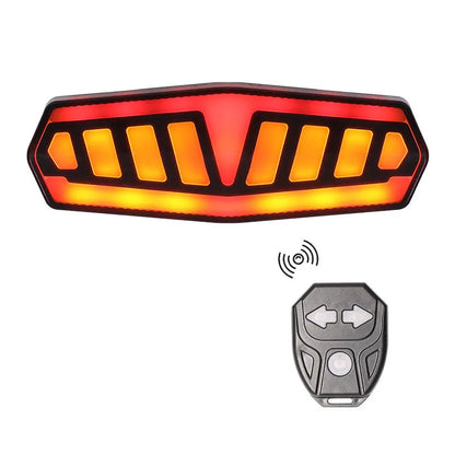 Remote control waterproof bicycle taillight with multiple light modes on bicycle seat post