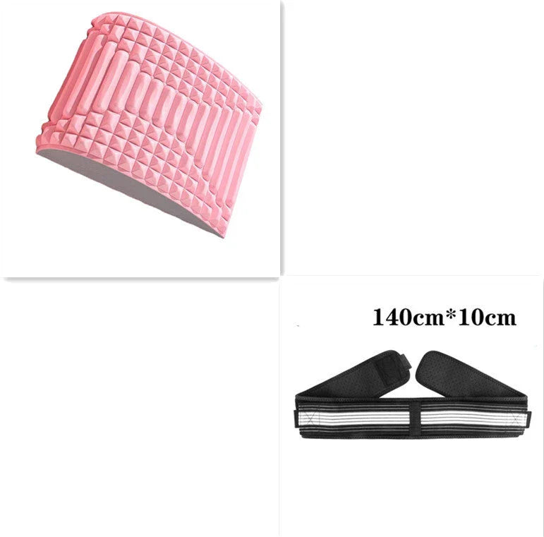 Premium back stretcher pillow with acupressure design to relieve neck, lumbar, and sciatica pain