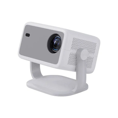 Full HD video projector with 1920x1080 resolution, 300 ANSI lumens brightness, plastic body, and power cord.