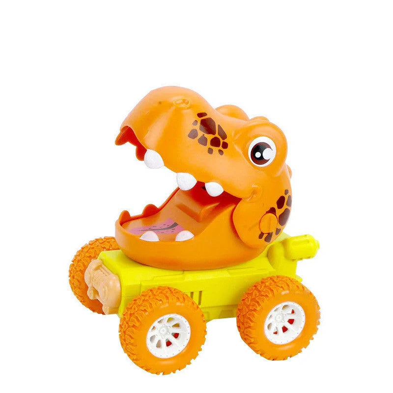 Dinosaur Push Car Sliding Animal Toy Car in various designs including dinosaurs, owls, and snails