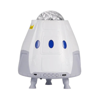 USB-powered starry atmosphere projection lamp in compact 14.5cm capsule design with remote control