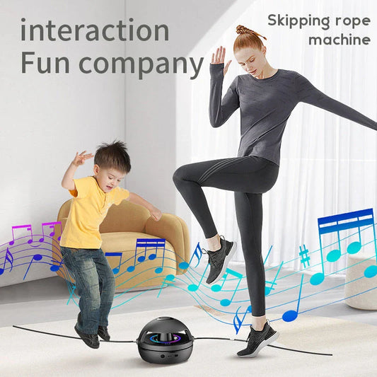 Premium Smart Fitness Jump Rope with Wireless Music, 10-level Speed Adjustment, LED Display, and Non-slip Grip