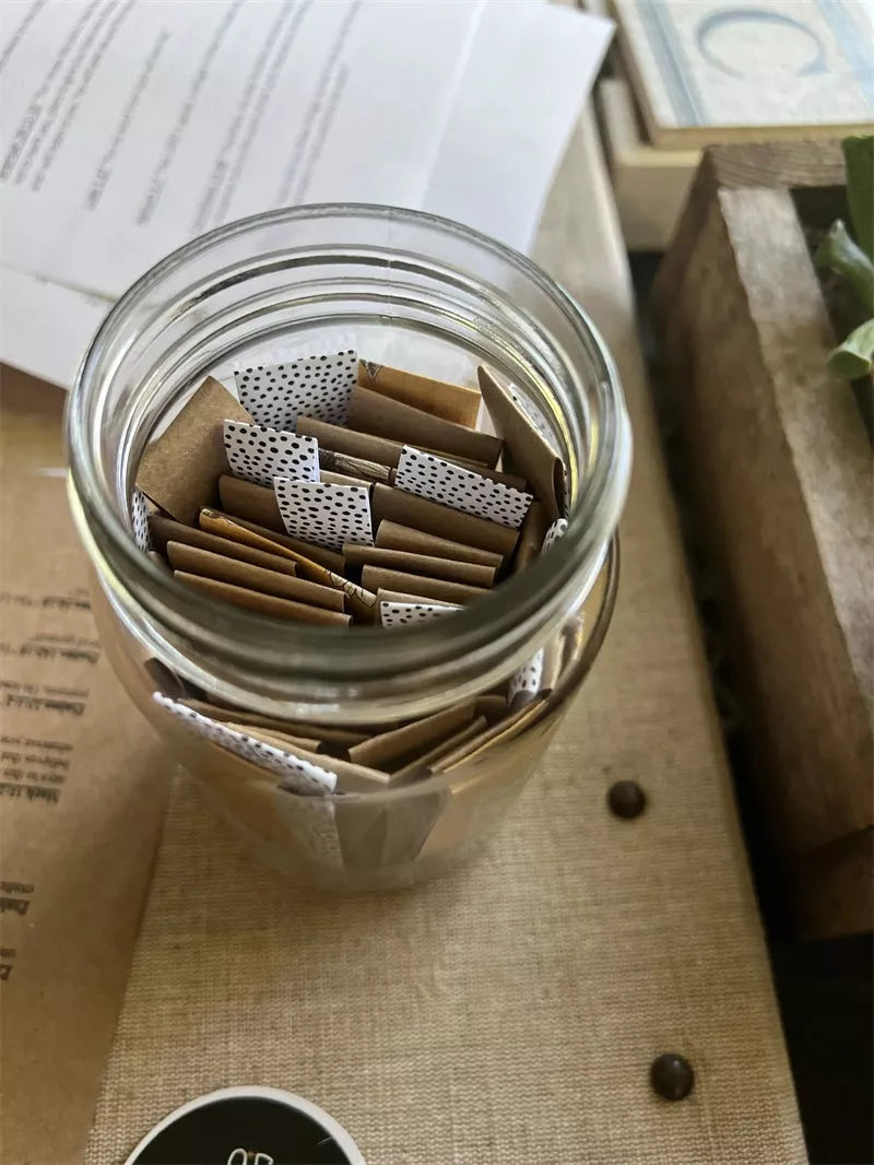 Handmade Bible Verses Jar with 67 color-coded verses for emotional support
