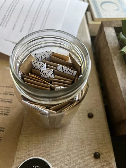 Handmade Bible Verses Jar with 67 color-coded verses for emotional support