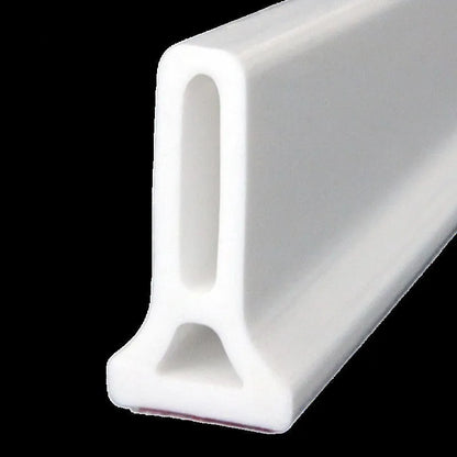 Flexible TPE waterproof strip for bathroom floor water blocking in black, grey or white colours