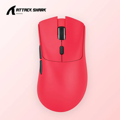 Attack Shark wireless Bluetooth mouse in black, white, or red colour options