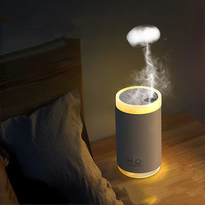 Jellyfish design USB humidifier with warm night light in white, pink or blue colours