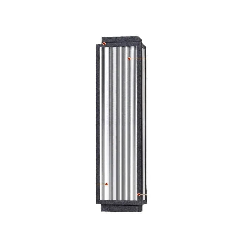 Stainless steel outdoor wall lamp for courtyard and garden lighting in four available sizes
